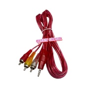 TRANSPARENT 3-1 RCA CABLE - 3 TO 1 RCA CABLE