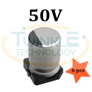 Capacitor 50V SMD Cap Aluminium Electrolytic Capacitor 50V 1uf,4.7uf,10uf,47uf,100uf, 220uf