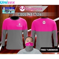 2025 FoodPanda Men's T-shirt Long Sleeve Fully Sublimation FoodPanda Long Sleeve T-shirt