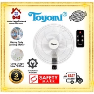 Toyomi 12" Wall Fan with Remote Control (FW 3614R)