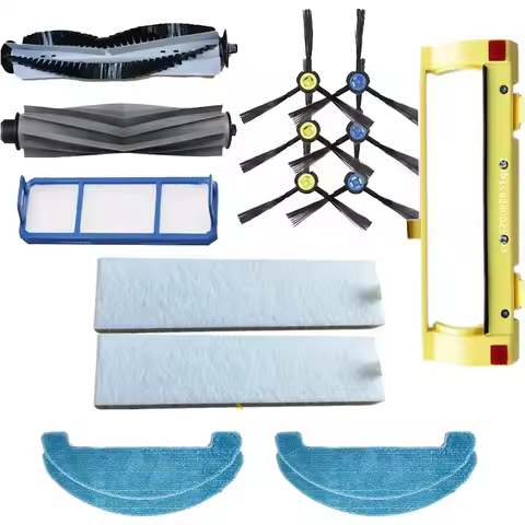 Robot Cleaner Main Roller Brush Cover Side Brush HEPA Filter Mop Cloth for ZACO Ilife A10s L100 A10 