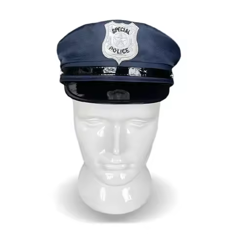 Children Police Hat Headdress Kids Cap Officer Hat Kids Costume Police Hat for Carnival Stage Perfor