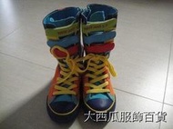 【大西瓜服飾百貨】CA056 WHY AND 1/2 可愛普普熊快樂過新年-2013彩色五分休閒鞋