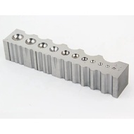 Steel Channel with 4 sided multipurpose steel dapping block Jewelry Making Tools