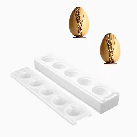 Easter Day Hand Drawn Easter Egg Chocolate Mould 5 or 8 Cavity 3D Easter Egg Silicone Cake Mold Kitc