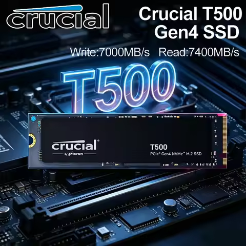 Crucial T500 1TB PCIe Gen4 NVMe M.2 SSD 7300MB/s High Speed Gaming Drive,Fit PS5 Laptop PC,OEM Origi