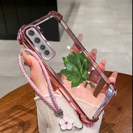 Suitable For Huawei nova 7 pro 7 SE New phone case pomelo leaves shockproof soft shell hanging rope 