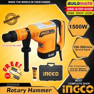 BUILDMATE Ingco Electric Rotary Hammer Drill 1500W / 1700W SDS Max Chipping Gun Demolition Concrete 