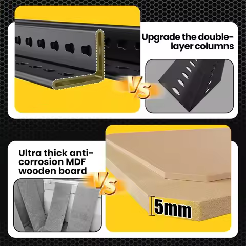 Garage Shelving, 72”H*46”W Adjustable Garage Shelves, 2500LBS Storage Shelves, 5-Tier Metal Shelving