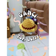 Luffy Hat Knitted Keychain