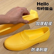 Yellow Rubber Shoes Labor Protection Shoes Thickened Yellow Rubber Shoes Waterproof Construction Sit