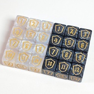 New6Dice shield numbers1-12Number Counting Dice Board Game Pokémon MTG Magic: The Gathering DICE Gam