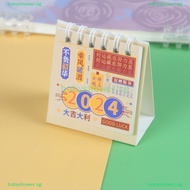 Babyshower Mini Calendar 2024 Desk Accessories Cute Desk Gadgets Daily Scheduler Calendar Planner Calendar Office Supplies SG