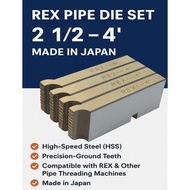REX Pipe Die Set 2 1/2" – 4" HSS