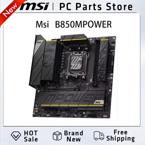The MSI B850MPOWER motherboard, newly launched, can be paired with AMD Ryzen 7 9800X3D and R7 9700X