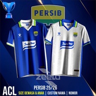 Persib ACL Jersey Persib Bandung Latest 2025 2026 Custom Name & Number Adult & Child Sizes
