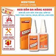 [HCM]Keo x2000 đa năng siêu dính chính hãng dùng dán gỗ dán giày dép dán thủy tinh keo dán kim loại 