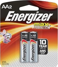 Energizer E91BP-2 AA Size Alkaline General Purpose Battery, AA - Alkaline - 1.5 V DC - 6-2 Packs (12