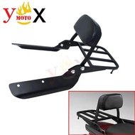 Motorcycle Rear Luggage Rack Carrier Holder Passenger Backrest Sissy Bar W/ Pad for Honda CTX700 D/N