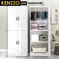 [FREE INSTALLATION] KENZZO : Multifunctional 4 door small wardrobe /cupboard/cabinet/ wardrobe/2 doo