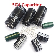 50V 4.7uF to 2200uF Aluminum electrolytic capacitor component