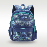 children's school bag boys backpack Deep Blue cross country car 4-7 years old 14 inch kids name bags