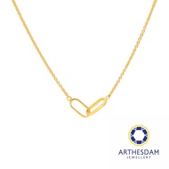 Arthesdam Jewellery 916 Gold Interlocking Oval Ring Necklace