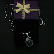 白水晶小蘋果吊墜+鍊 Clear Quarts Apple Pendant