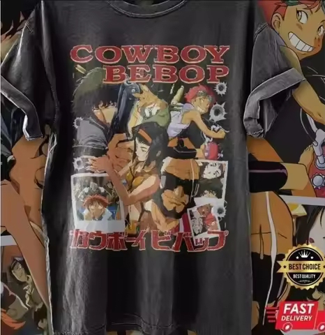 Cowboy Bebop anime t shirt All Size Vintage Unisex Shirt