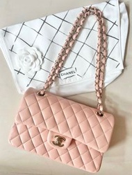 Chanel classic flap (pink)