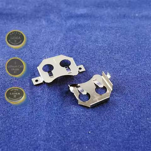 5 50 Pcs SMD DIP Coin Cell 12mm CR1220 CR1225 Battery Holder Button Cell Battery Retainer Contact Th