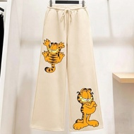 Pants orange cat culottes