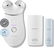 NuFACE TRINITY+ Starter Kit – Facial Toning Device with Aqua Gel Activator 1.69 Fl Oz, Silk Crème Ac