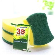 MULTI-FUNCTIONAL CLEANING, Washing dishes without fading, 3S sponge, Indochina blue brush