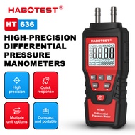 HABOTEST HT636 Digital Manometer Differential Pressure Gauge Manifold Vacuum Pressure Detection Air 