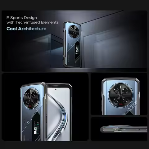 Global Version DOOGEE V40 Pro 5G Rugged Phone 6.78" Display 16GB+512GB Dimensity 7300 200MP AI Camer