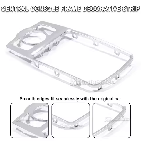 4F0864260 Front MMI Console Frame Silver Chrome Trim Cover For Audi A6 c6 2005-2012