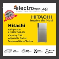 Hitachi R-V690P7MS-BSL Inverter Refrigerator