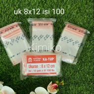 Ziplock clip plastic bag size 8x12. Plastic zipper clip