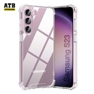 AtouchBo เคสกันกระแทก Samsung Galaxy S23 / S23+ / S23 Plus / S23Plus เคสใส แบบขอบนิ่ม ไม่ดันฟิล์ม Tr