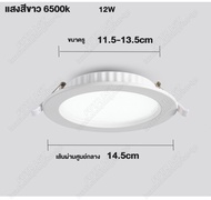 FUTR LGT โคมไฟเพดาน โคมไฟฝ้าติดเพดานแสงขาววอร์ม LED (กลม) โคมฝังฝ้า โคมติดเพดาน รุ่น ไฟดาวน์ไลท์ LED