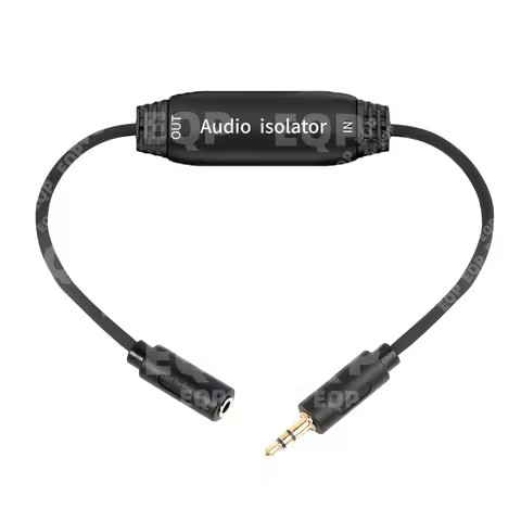 3.5mm AUX Noise Filter Ground Loop Isolator for Car Audio/Home Stereo System Headphone Hum Eliminato