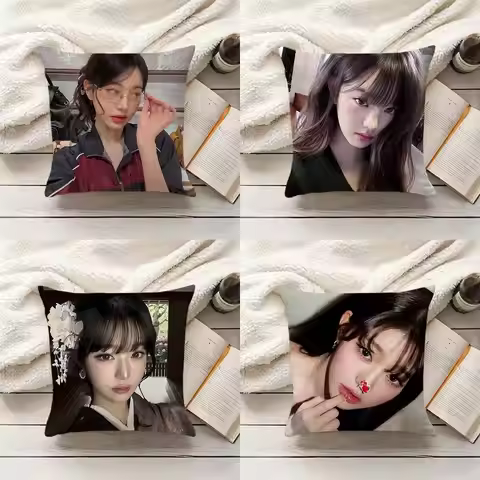 Korean Kpop J-Jo Jang Won-young Pillow Case Living Room Sofa Cushion Cover Suitable For Home Bedroom