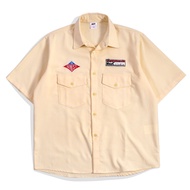 KEMEJA Mnst Workshirt | Short Shirt | Yellow Yellow Yellow | Hikari Hikari Hikari