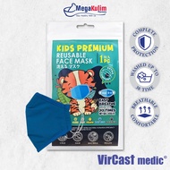 Vircast Medic Kids Premium Reusable Face Mask 1pcs (Royal Blue)