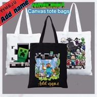 canvas tote bags student tuition bag beg mengaji custom made