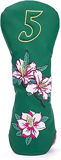Golf Club Covers Azalea Embroidery Driver Cover Fariway Wood Headcover Hybrid Cover Leather Golf Hea