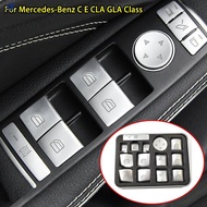 14X Car Accessories Window Switch Button Stickers For Mercedes Benz C180 C200 C230 C250 2008 2009 20