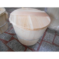 100% Made In Taiwan Natural Fir Steamed Rice Barrel 4kg Pack With Lid Size W38 D38 H33cm Please Inqu