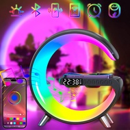 RGB Big G Table Lamp Bluetooth Speaker APP Control Music Rhythm Pickup Clock Alarm Clock Smart Home Colorful Atmosphere Lights